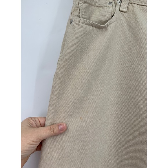 Levis 501 Jeans Mens 36x30* Tan Straight Leg Button Fly 100% Cotton Denim Pants - Picture 4 of 13